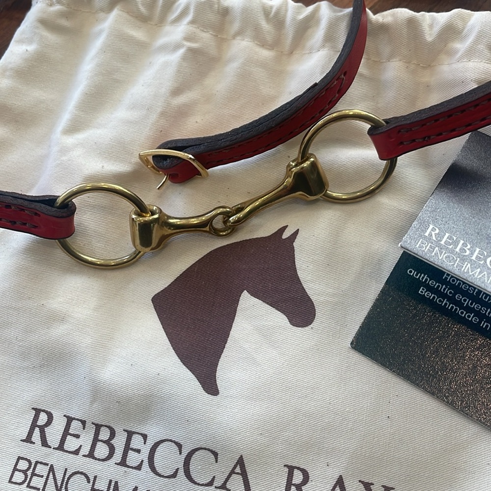 Rebecca Ray Snapple bit leather wrap bracelet